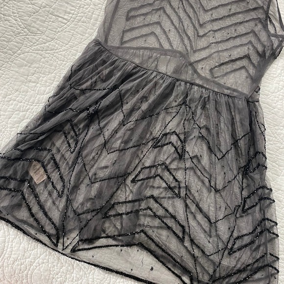 Free People Embellished Beaded Mini Slip Dress - Picture 5 of 10